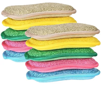 Produktbild von 10 wiederverwendbare Küchenschwämme aus Mikrofaser