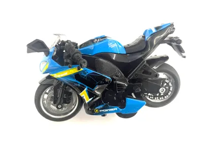 Produktbild von Detailgetreues Spielzeug Motorrad Modell im Maßstab 1:14 mit Rückziehfunktion
