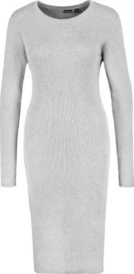 Produktbild von EIGHT 2 NINE Langarm-Kleid Strick geripptes Muster figurbetonter Schnitt Größe: M