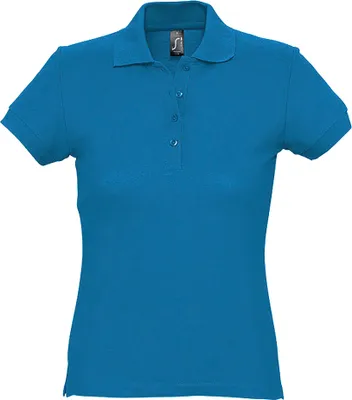 Produktbild von SOLS Passion Damen Polo-Shirt, Kurzarm PC317 (M) (Aqua)