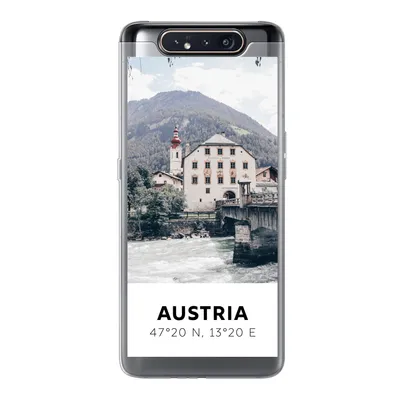 Produktbild von MuchoWow® Handyhülle Schutzhülle Hülle für Samsung Galaxy A80 Österreich - Wasser - Alpen Silikon Softcase Handy Hülle - Schutzdeckel