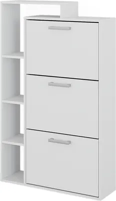 Zdjęcie produktu dla Wywrotka na buty Vicco Orlando Biały 80 x 128.3 cm z 3 przegrodami, Model 50014