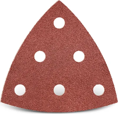 Produktbild von MENZER Red Klett-Schleifblätter, 93 mm, 6-Loch, f. Deltaschleifer, Normalkorund (25 Stk.) K36