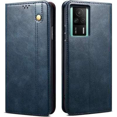 Obrázek produktu pro Pouzdro pro Xiaomi Redmi K60E, kožené flip pouzdro peněženka s funkcí stojánku modré