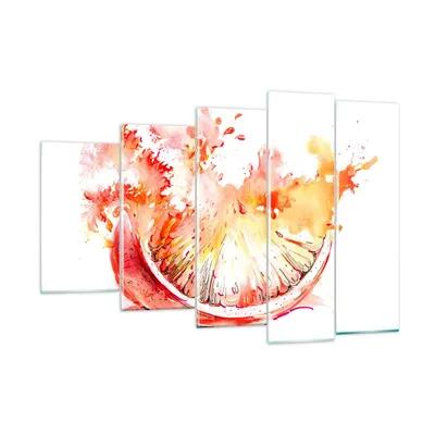 Produktbild von Bilder auf glas - Orange Obst Sommer - 150x100cm - Glasbilder - Wandbilder - Kunstdruck - zum Aufhängen bereit - Wanddekoration aus Glas - Glas Bilder - Wandbild auf Glas - 5 Teile - GEG150x100-3049