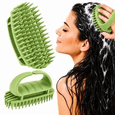 Obrázek produktu pro Masážní kartáč na vlasovou pokožku pro peeling a stimulaci růstu vlasů FOAMANIZER