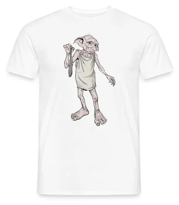 Produktbild von Spreadshirt Harry Potter Dobbys Geschenk Männer T-Shirt, 4XL, Weiß