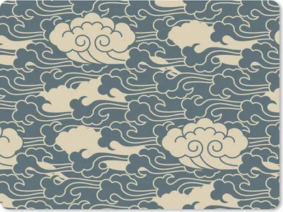 Produktbild von MuchoWow® Mauspad Mousepad Design - Norwegisch - Wolken 23x19 cm - Mousepads - Maus Mat - Pad - Mausunterlage - Schreibtischunterlage - Mauspad