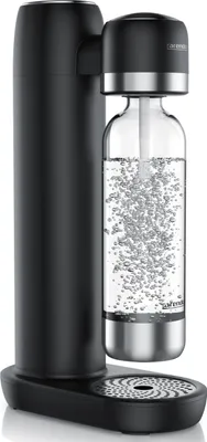 Produktbild von Arendo Wassersprudler, Soda Maker, inkl. 1L PET-Flasche, BPA-frei, fein dosierbar, kompatibel mit 60l CO2-Zylindern, SodaStream Easy/Cool, PET/ABS, schwarz
