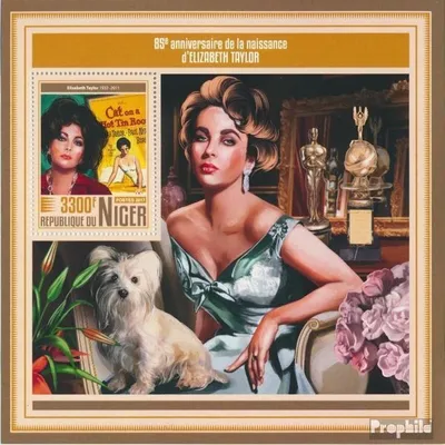 Produktbild von Briefmarken Niger 2017 Mi Block 767 (kompl. Ausg.) postfrisch Elizabeth Taylor
