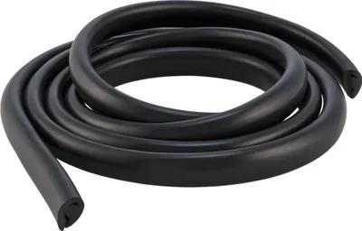 Produktbild von Beinschild Schlitzrohr SIP Style schwarz 1650 mm für Vespa PX 125, V 50, PX 200