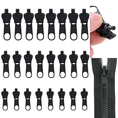 Reißverschluss-Schieber-Set 24-teilig, 3 Größen, universell, abnehmbar