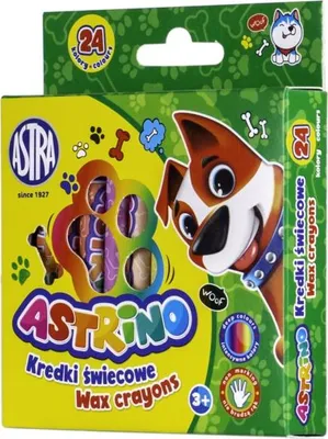 Produktbild von ASTRINO Kinder-Wachsmalkreiden, 24er-Set, 316121004