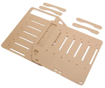 Image de Support de disque dur en acrylique à monter soi-même - Support pour disque dur 3,5 pouces - Cage transparente pour disque dur (HDD) - YJY6F002