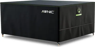 Productafbeelding van Famanu beschermhoes voor tuinmeubels, waterdicht, met haken, winterbestendig, 420D Oxford, zwart (245 x 160 x 71 cm)