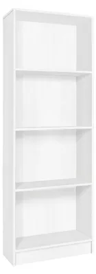 Immagine prodotto di Libreria Scaffale Moderna 60x24x170 cm Mobile Soggiorno Ufficio Legno - Colore: bianco