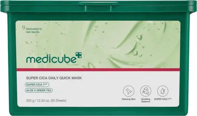 Produktbild von Medicube Super Cica Daily Quick Maske 30 Stü ck