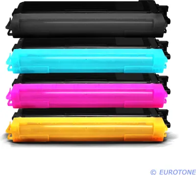 Produktbild von 4x Eurotone Toner Alternative für Brother TN-230BK Black Schwarz / TN-230C Blau Cyan / TN-230M Rot Magenta / TN-230Y Gelb Yellow
