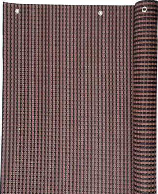 Obrázek produktu pro Polyratan 77 0,9x3 m, UV, 800 g/m2, hnědočerný, zastínění balkonu, se síťovinou