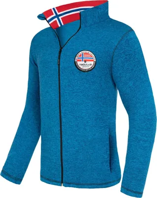 Zdjęcie produktu dla Kurtka polarowa Nebulus LUZON men, ciepła kurtka polarowa, z długim zamkiem błyskawicznym, P5169 - men, malibu blue, S
