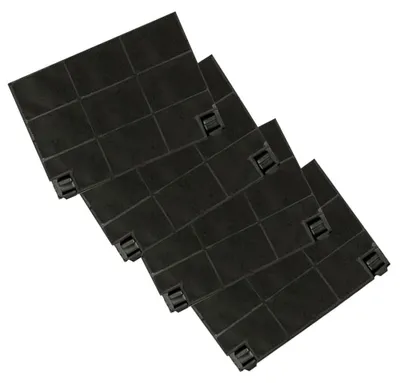 Produktbild von Sparset 4 Ersatz Aktiv-Kohlefilter für Modell Electrolux EFF70 für Bauknecht Zanker Zanussi Beko Dunstabzugshauben