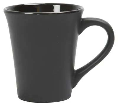 Produktbild von PODARI Porzellanbecher mit Griff zum Bemalen Schwarz