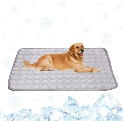 Produktbild von Hundemantel Kühlmatte für Hunde, selbstkühlende Kühlmatte für Hunde, Sommer-Kühldecke für Hunde, weiche, bequeme Kühlmatte für Katzen, Kühldecke für H