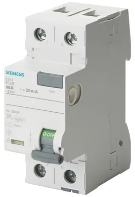 Produktbild von Siemens 5SV36123 5SV3612-3 FI-Schutzschalter F 25 A 0.3 A 230 V, 10 A, IP20