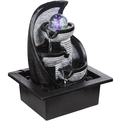 Obrázek produktu pro GLOBO Stolní lampa Vnitřní fontána Stolní fontána s LED osvětlením Vodopád 93022