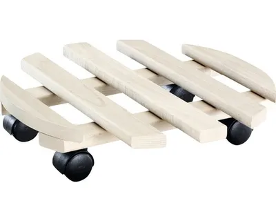 Obrázek produktu pro Podstavec pod květináč pojízdný Wagner buk Ø 35 cm max. nosnost 100 kg