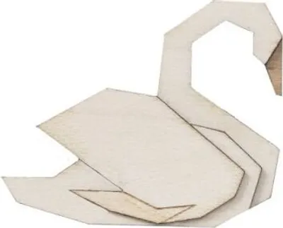 Immagine prodotto di Spilla BeWooden Spilla a forma di cigno bianco in legno universale