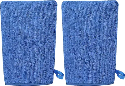 Produktbild von 2er-Pack Auto-Knethandschuh, Auto-Knethandschuh, Oberflächenvorbereitungshandschuh, Finish-Knethandschuh (Blau)