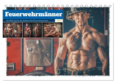 Produktbild von Feuerwehrmänner (Tischkalender 2027 DIN A5 quer), CALVENDO Monatskalender