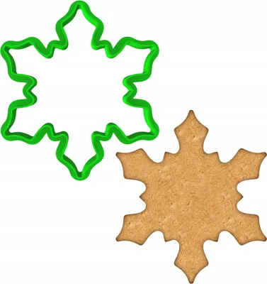 Produktbild von Cookie Monster Plätzchenform Schneeflocke 1 Weihnachtsplätzchen