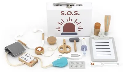 Immagine prodotto di Tryco - Set medico in legno con valigetta