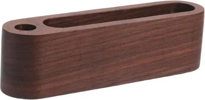 Produktbild von Visitenkartenhalter aus Holz mit Stifthalter für Büro und Zuhause