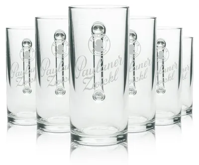 Produktbild von 6x Paulaner Bier Glas Krug Bierseidel Humpen 0,3l Zwickl Sahm