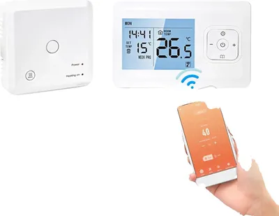 Immagine prodotto di Termostato intelligente, controllo WiFi, attivazione vocale, bianco