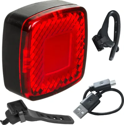 Obrázek produktu pro Zadní světlo na kolo USB AUTO STOP soumrakový senzor Maclean Energy MCE355 COB LED max. 125lm acu 450mAh