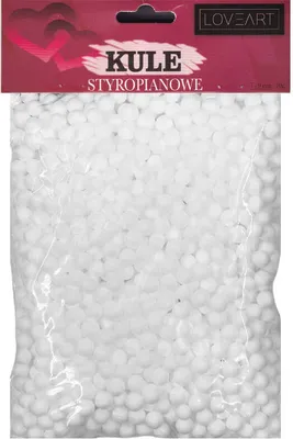Produktbild von STYROPORKUGELN Ø7-9 mm/10g Weihnachten Oster Schaumkugeln Weiß Dekorieren