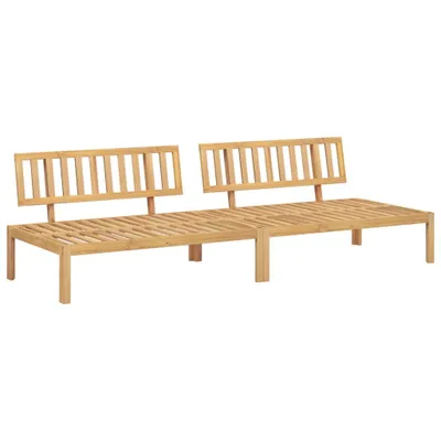 Produktbild von Garten-Mittelsofas aus Paletten 2 Stk. Massivholz Akazie