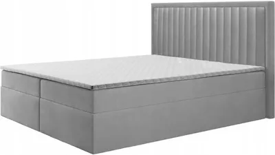 Produktbild von Boxspringbett RIKO , Topper Federkern , 180 x 200 cm , ( Grau - Manila 15 )