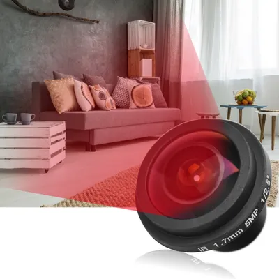 Image de Objectif CCTV, Objectif Fisheye, Objectif de caméra Fisheye, Objectif de caméra CCTV, Objectif Fisheye Full Vision, Objectif de caméra de sécurité Fisheye 5mp