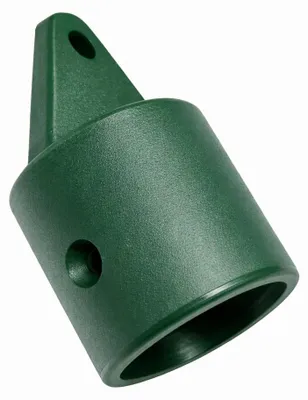 Produktbild von Grüne Kunststoff-Abdeckkappen - 4 Stück für Zaunpfähle mit einem Durchmesser von 38 mm