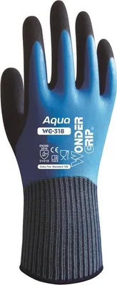 Obrázek produktu pro Pracovní rukavice Wonder Grip WG-318 aqua blue M/8 (blistrové balení po 2 ks)