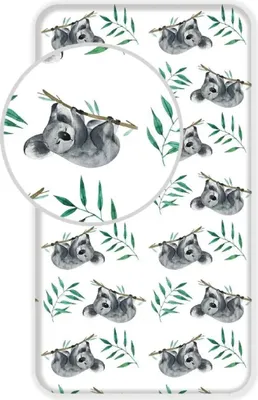 Obrázek produktu pro Prostěradlo Koala na jednolůžko - 90 x 200 cm - bavlna