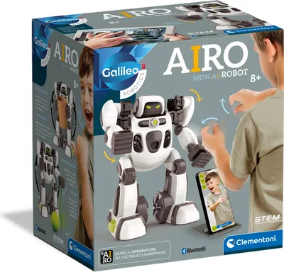 Produktbild von Clementoni Galileo Robotics AIRO - Mein AI-Roboter, Programmierbarer Roboter, 9 Jahr(e), Bluetooth, Mehrfarbig