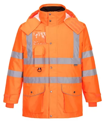 Produktbild von Portwest RT27 Warnschutz 7-in-1 Verkehrs-Jacke, RIS Orange Gr. 4XL