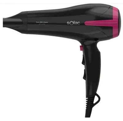 Produktbild von Solac Fast 2200, Schwarz, Violett, Einfarbig, Hängender Ring, Tasten, 2200 W, 214 mm