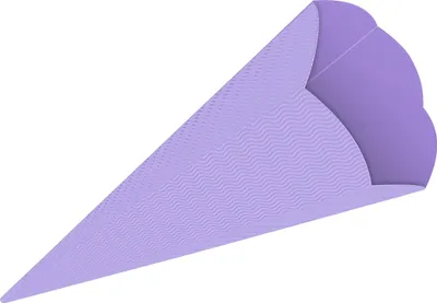 Produktbild von 3D Color Schultüten Bastelwellpappe 68CM FLIEDER - Schultüten Rohling zum Basteln